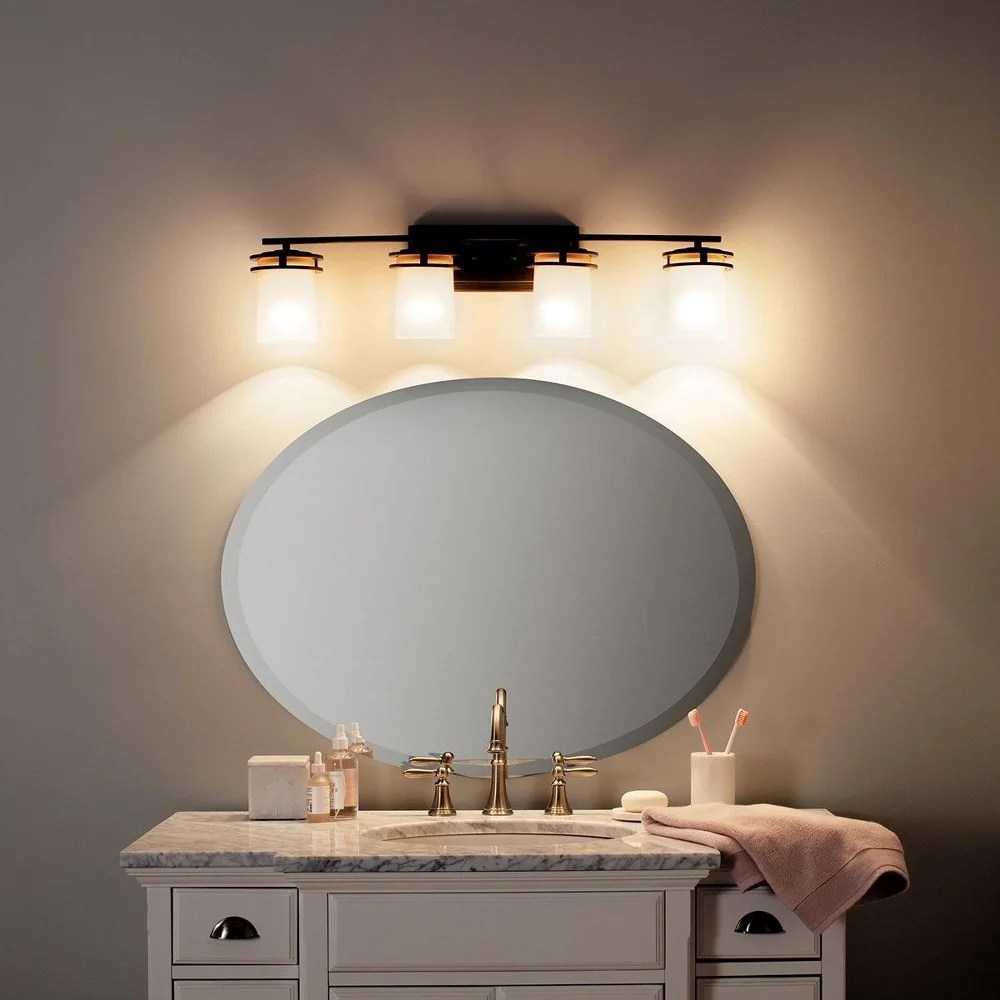 5079CH Kichler Lighting Hendrik - 4 light Bath Fixture - with Soft Contemporary inspirations - 7.75 inches tall by 33.75 inches wide-Chrome Finish - Image 4
