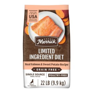Merrick Limited Ingredient Real Salmon & Sweet Potato Gravy Dry Dog Food, 22 lb bag