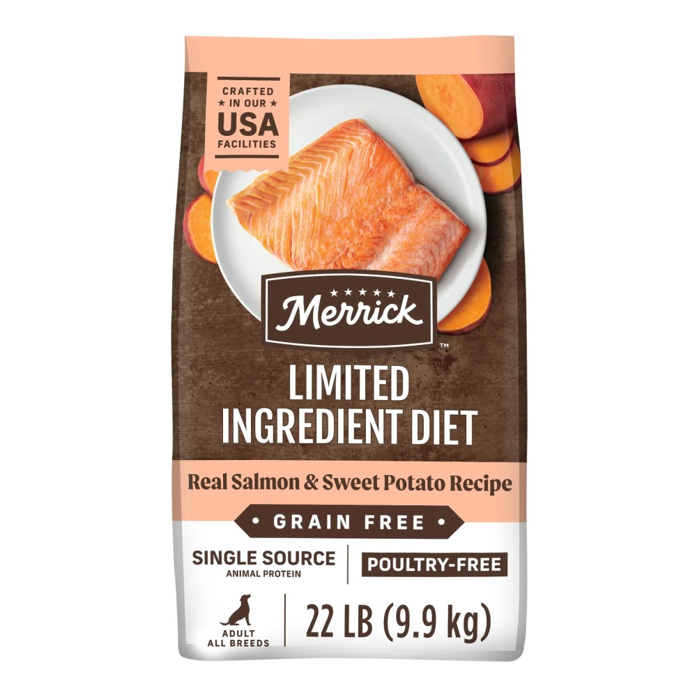 Merrick Limited Ingredient Real Salmon & Sweet Potato Gravy Dry Dog Food, 22 lb bag