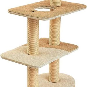 Two by Two Cottonwood 51-inch Cat Tree,  Tower,  Condo,  Scratch Pad & Playground
