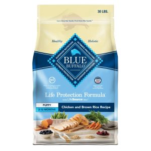 Blue Buffalo Life Protection Formula Puppy Dry Dog Food,  Chicken & Brown Rice,  30 lbs