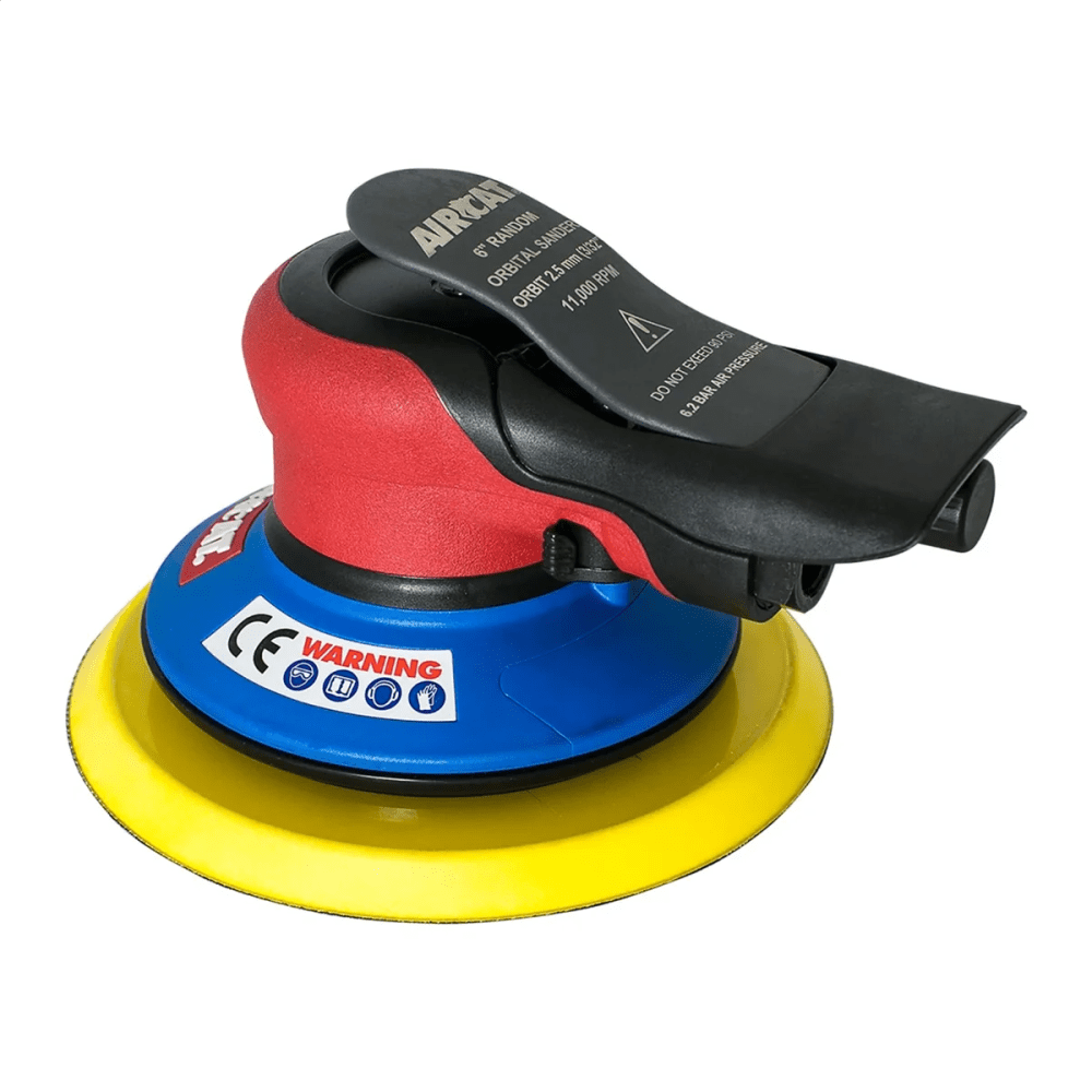 AIRCAT Pneumatic Tools 6700-6-332: 6 Inch Lubrication Free Palm Sander 11, 000 RPM - 3/32" Orbit