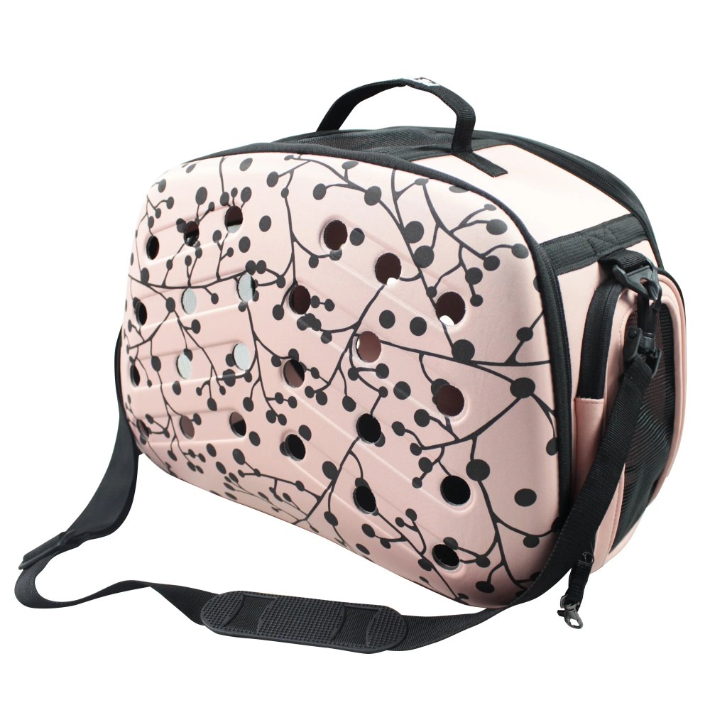 Narrow Shelled Perforated Lightweight Collapsible Military Grade Transportable Designer Pet Carrier - Image 3