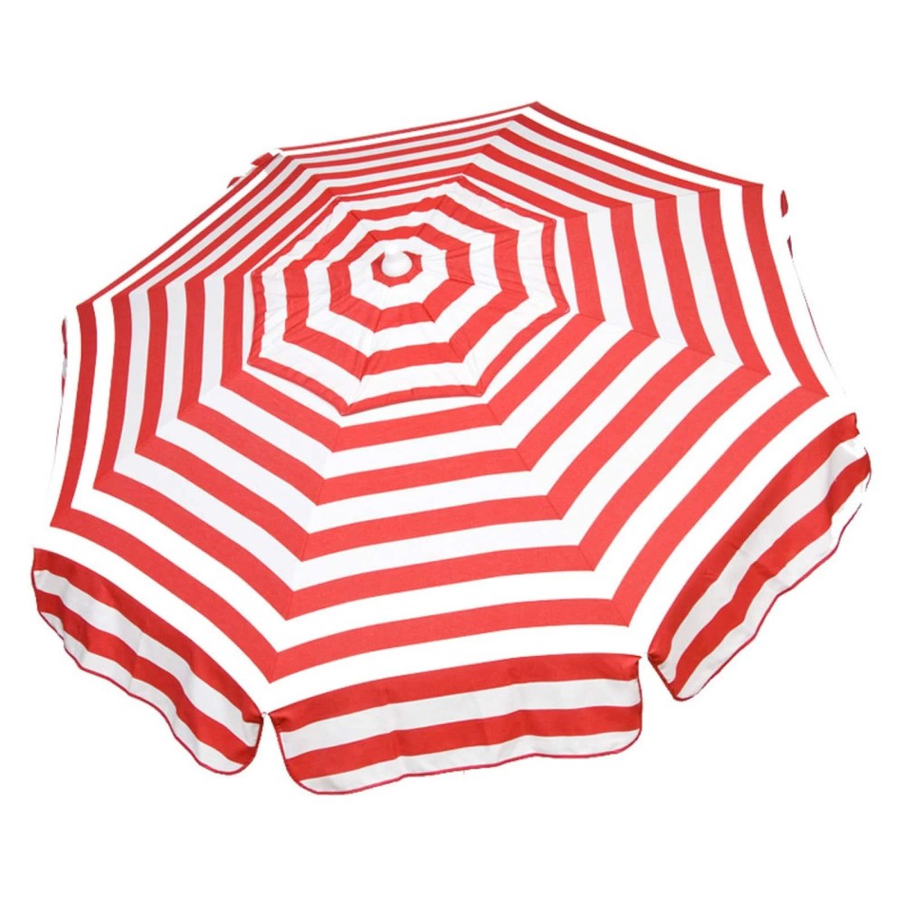 DestinationGear 6 ft. Aluminum Italian Stripe Bar Height Umbrella - Image 4
