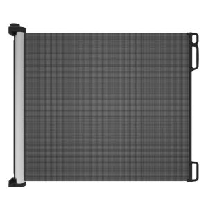 Perma Extra Tall Extra Wide Deluxe Aluminum Retractable Baby Gate, Fits Up To 71in Wide, Black