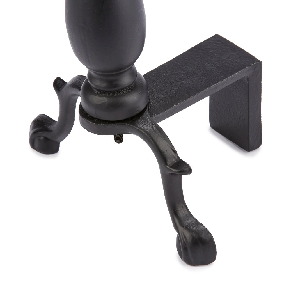 UniFlame Black Ball Andirons - Image 6