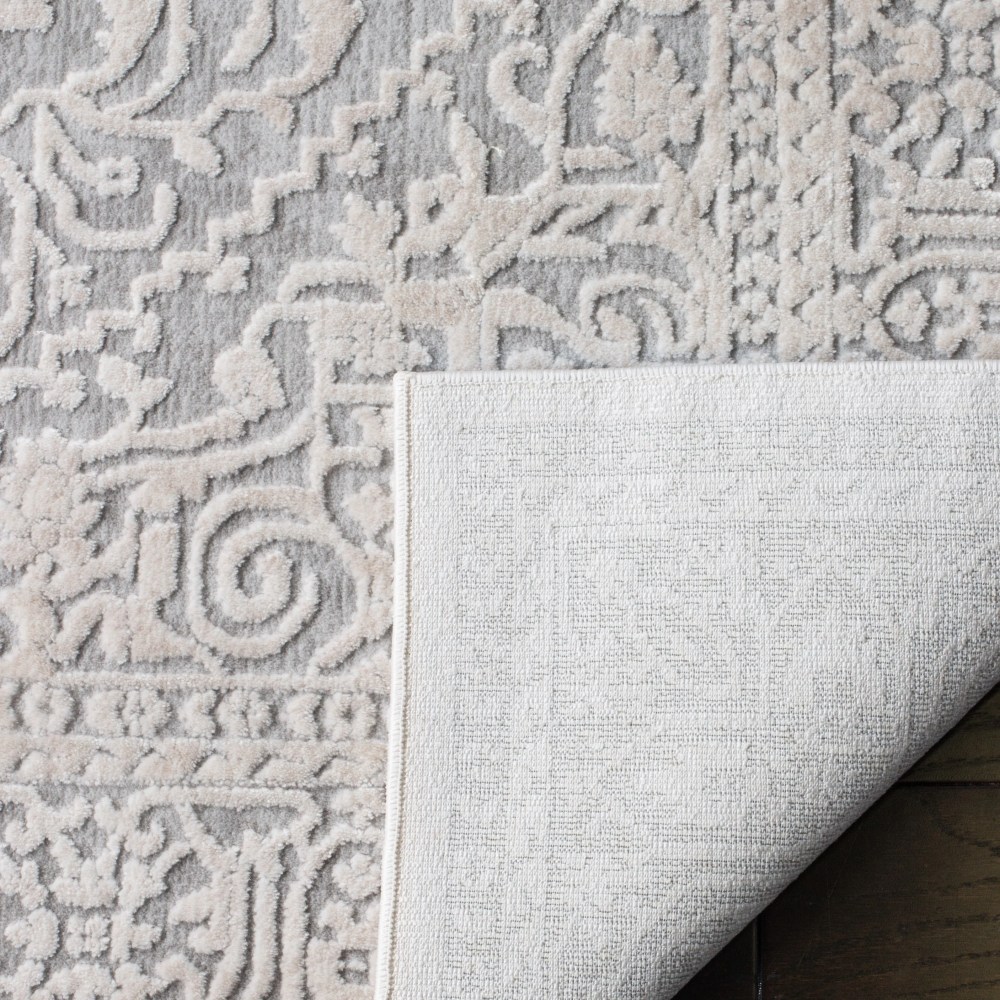 Safavieh Reflection Dolkar Oriental Area Rug, Light Gray/Cream, 12" x 18" - Image 10