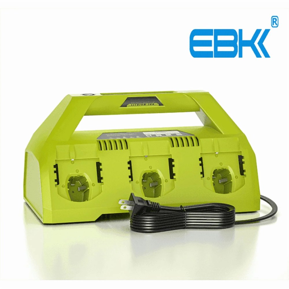 18V 6-Port Charger for Ryobi Battery Charger, Compatible with P135 Ryobi 18V ONE Battery P102 P103 P104 P105 P106 P107 P108 P109 PBP002 PBP003