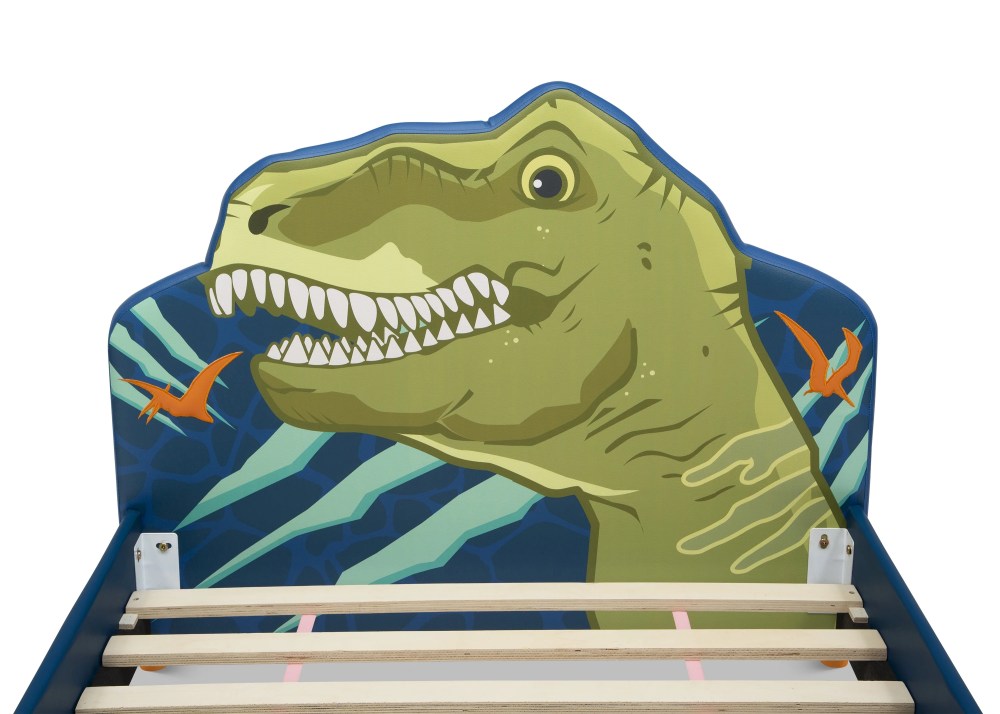 Delta Children Dinosaur Upholstered Twin Bed, Blue - Image 8