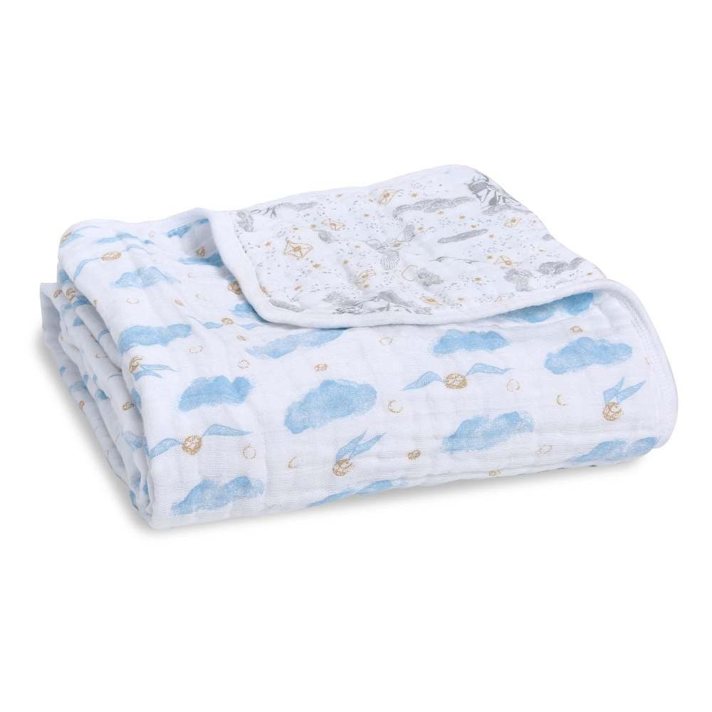 aden anais Classic Modern Dream Blanket Boy's Harry Potter Gray Cotton Muslin Baby Blanket