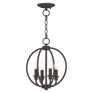 Livex Lighting Milania Convertible Ceiling Mount in Bronze