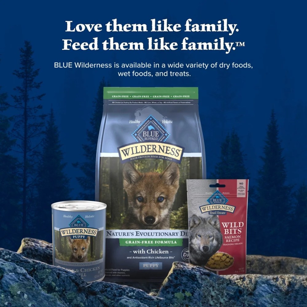 Blue Buffalo Wilderness High-Protein Grain-Free, Puppy Dry Dog Food, Chicken, 24-lb Bag - Image 7
