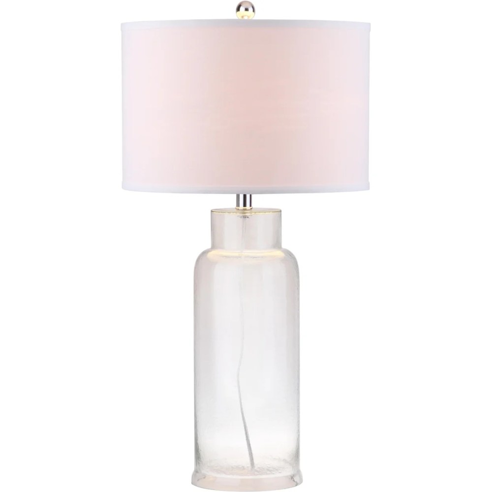 SAFAVIEH 29 in. H Sea Glass Bottle Table Lamp, Clear, Set of 2 - Image 3