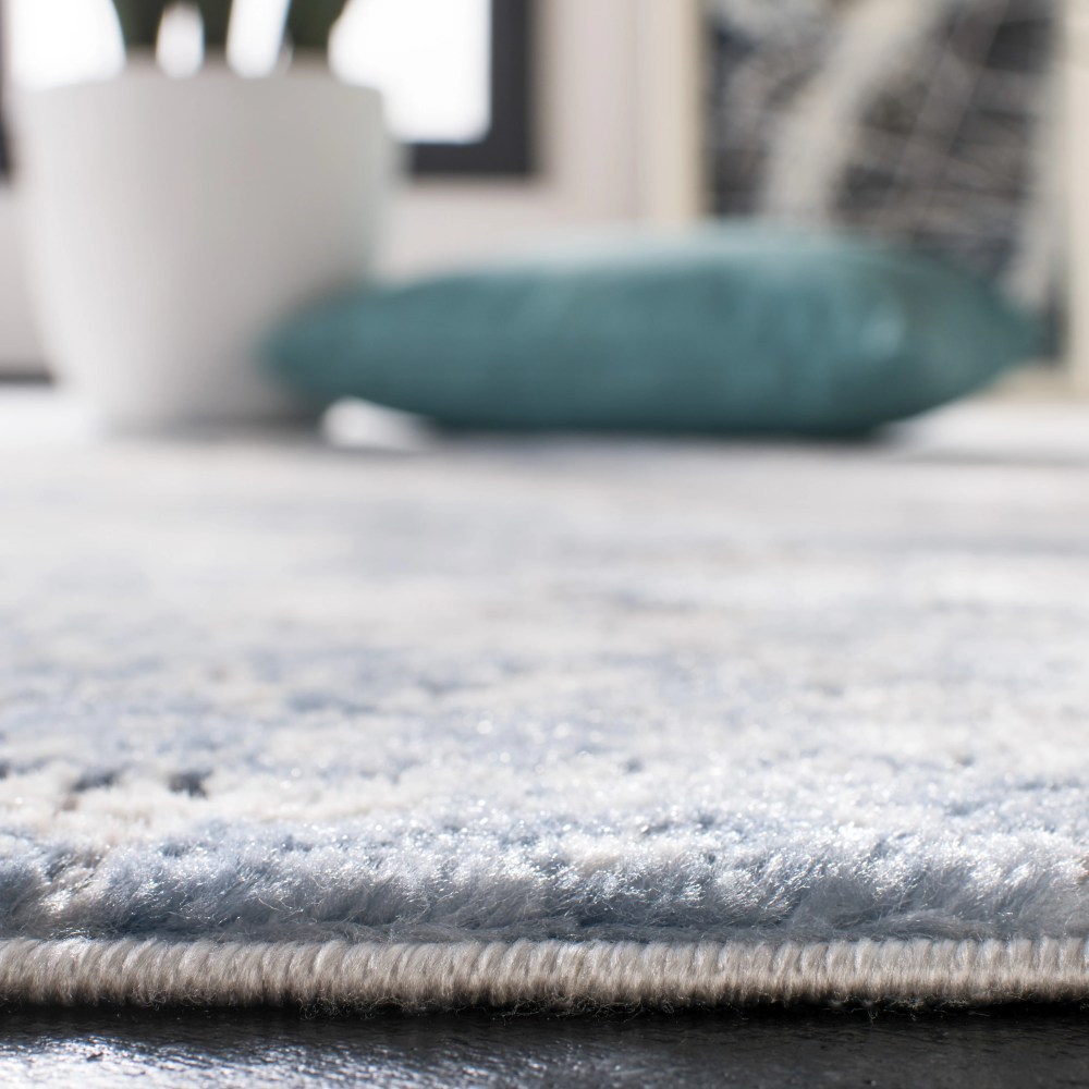 SAFAVIEH Amelia Alastar Abstract Distressed Area Rug, Gray/Blue, 5'3" x 7'6" - Image 3
