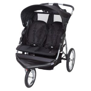 Baby Trend Expedition Double Jogger Stroller with Lockable Front Wheel