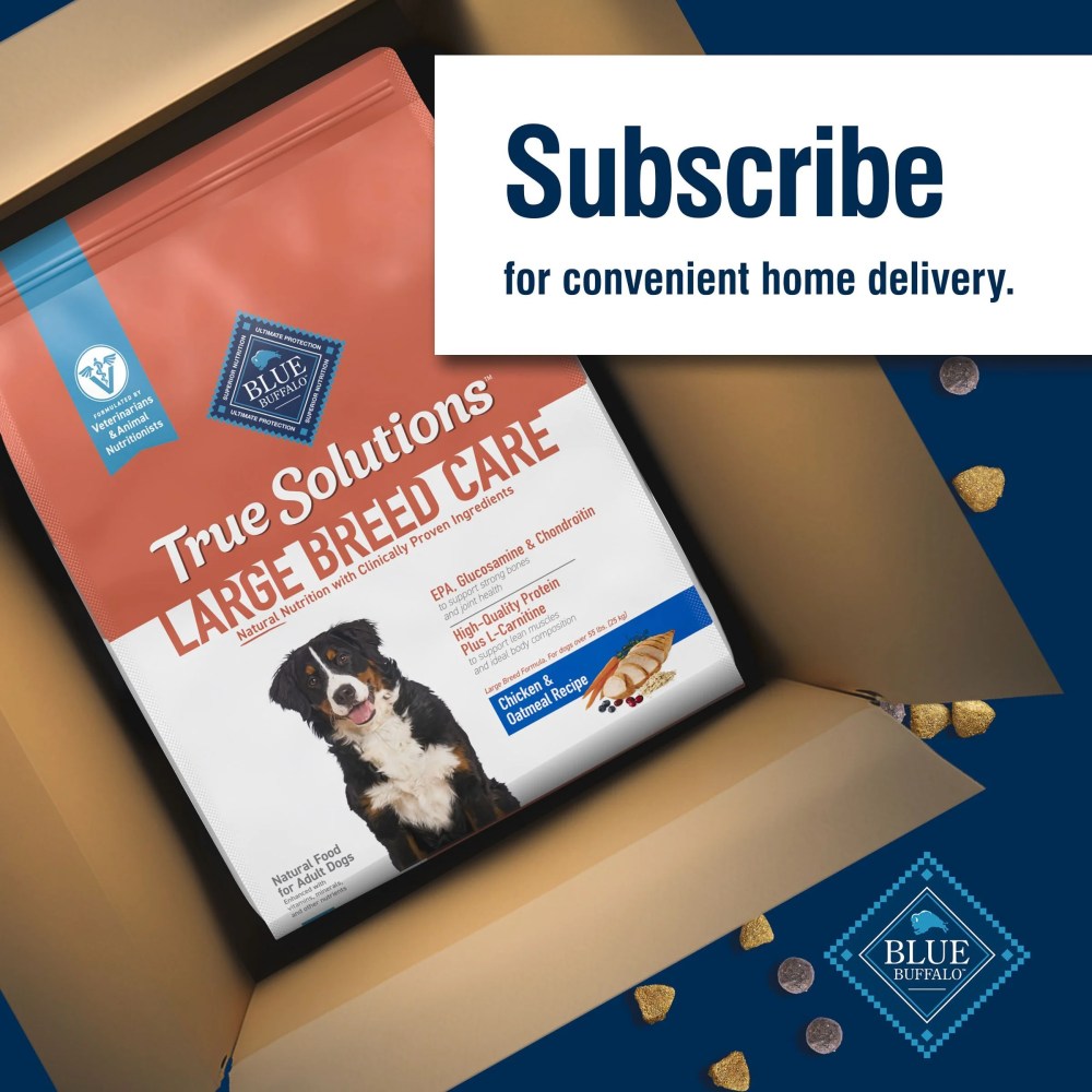 Blue Buffalo True Solutions Large Breed Care Natural Dry Dog Food, Chicken, 24-lb. Bag - Image 8