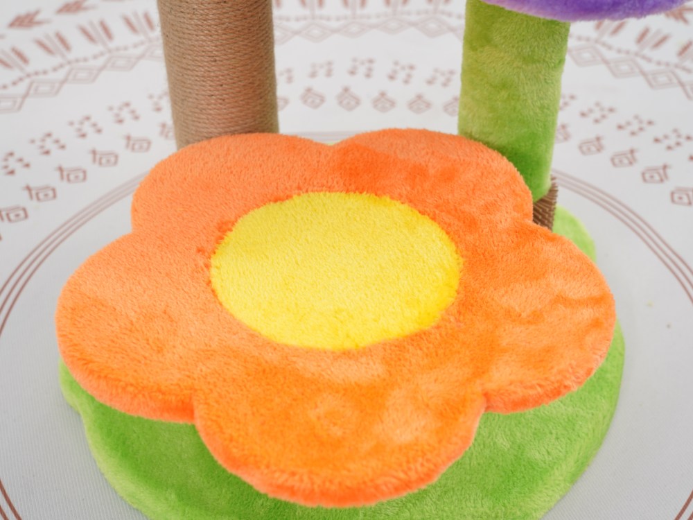 Vibrant Life 4-Level 26" Floral Style Cat Tree with Perches, Scratching Post, Multi Color - Image 12