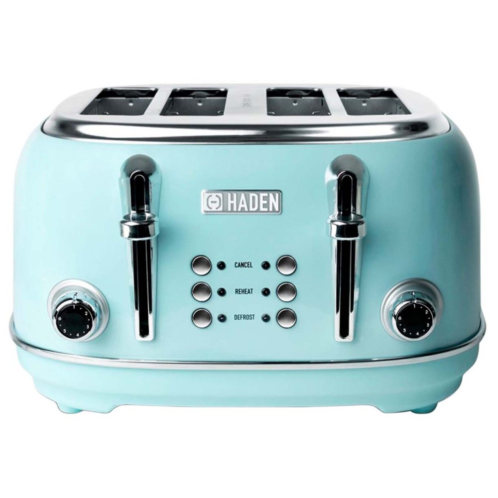 Haden Heritage 4-Slice Wide Slot Toaster, Turquoise - 75005 - Image 8