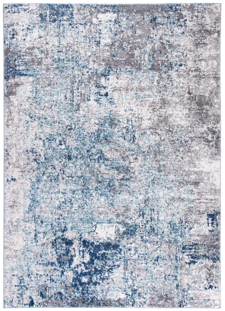 SAFAVIEH Aston Mackenzie Abstract Area Rug, Light Blue/Gray, 5'3" x 7'7" - Image 4
