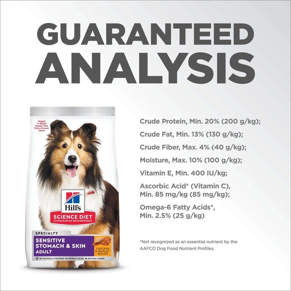 Hill's Science Diet Sensitive Stomach & Skin Chicken Dry Dog Food, 36lb Bag - Image 2