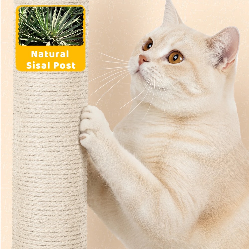 Renwick 67" H Multi-Level Cat Tree Cat Tower with Condos, Dark Gray - Image 9