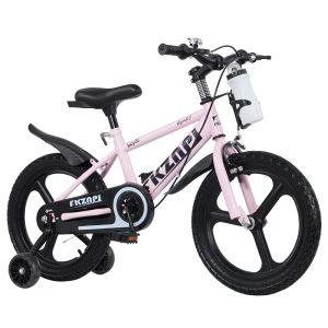 16" Kids Bike with Training Wheels, SHINPT Kids Bicycle for Boys and Girls, 16inch Bike for Kids Ages 4-7 with Adjustable Saddle&Handlebar, Girls Bike with Bottle for Outdoor, Park, Neighborhood