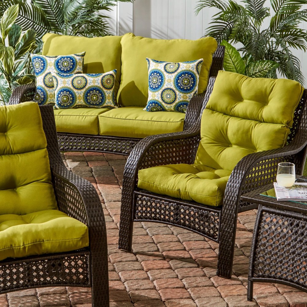 Sunbeam 44 x 22 in. Outdoor High Back Chair Cushion (2-Pack) by Greendale Home Fashions - Image 16