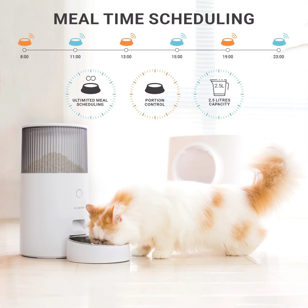 Instachew Purechew Mini Automatic Smart Cat Feeder, Smart Food Dispenser for Dogs and Cats - Image 6
