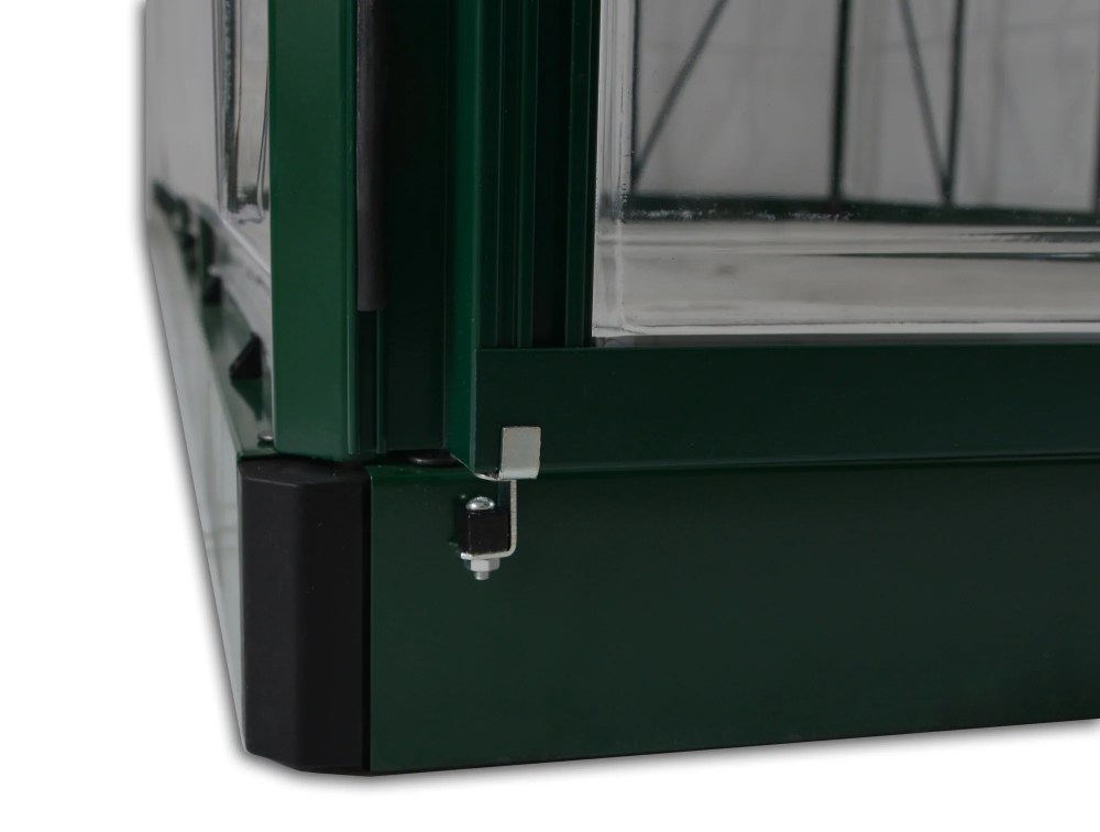 Palram - Canopia Hybrid 6" x 4" Polycarbonate/Aluminum Walk-In Greenhouse-Green - with Roof Vent - Image 11