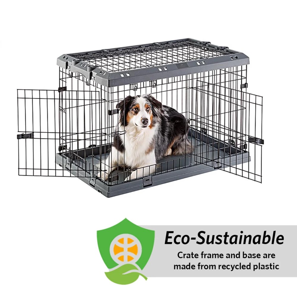 Superior Hybrid ECO Dog Crate and Playpen, 36-inch Dog Crate, Gray - Image 4