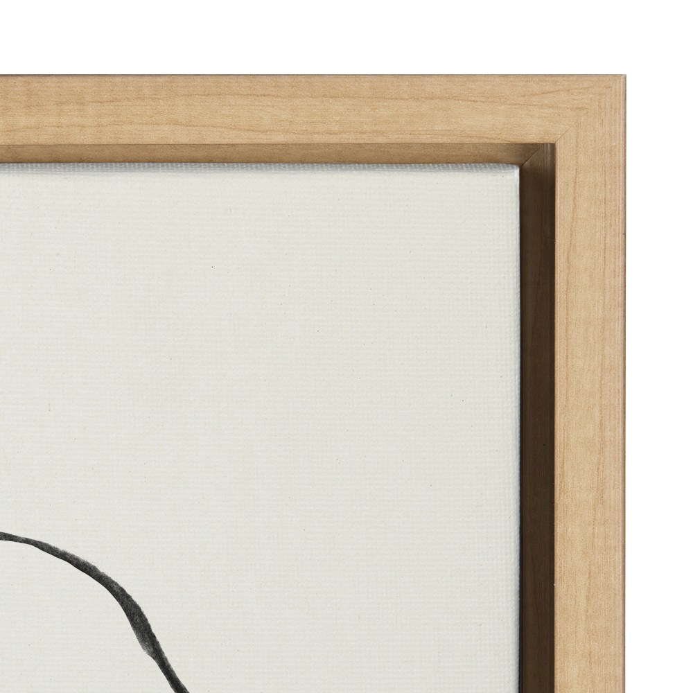 Sylvie Modern Circles and Going in Circles Linen Textured 23 in x 33 in Framed Painting Canvas Art Prints, by Kate and Laurel Set of 2 - Image 5