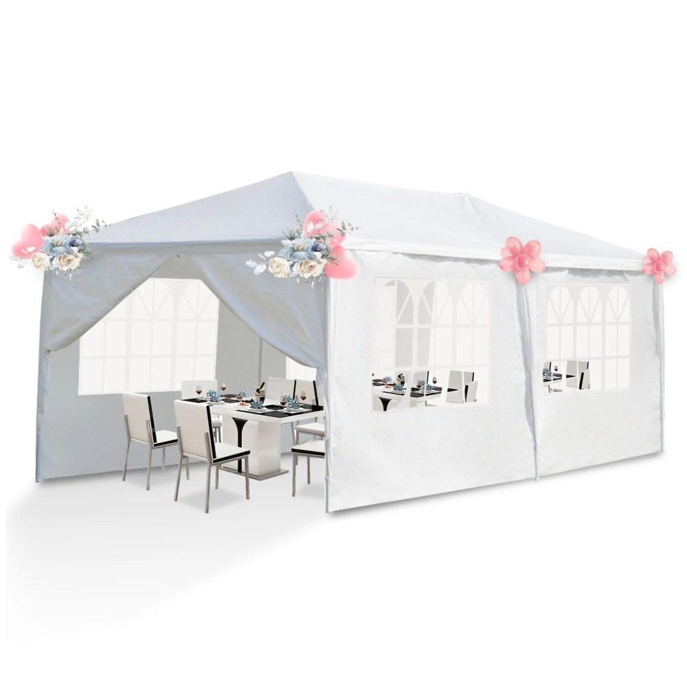 Zimtown 10'x20" Canopy Party Wedding Tent Canopy Gazebo Pavilion Cater Events