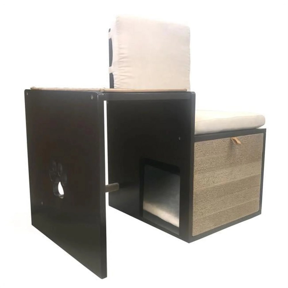 Penn-Plax Cat Walk Furniture: Love Seat Bench & Play Hide-Great for All Size Cats