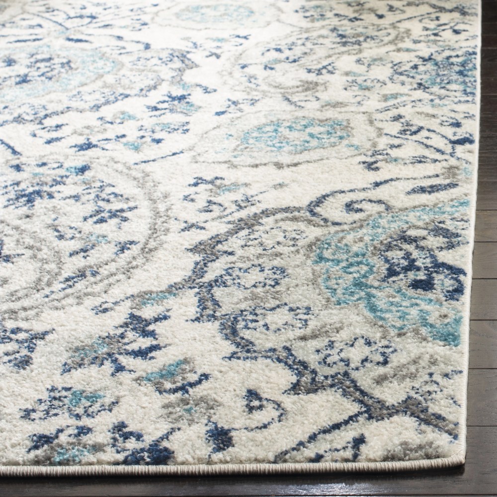 SAFAVIEH Madison Hope Floral Paisley Area Rug, Cream/Light Grey, 10" x 14" - Image 6