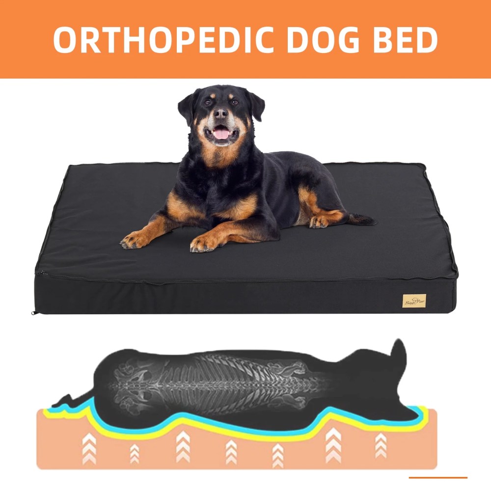 BingoPaw Large Dog Bed Waterproof Cushion Pet Crate Mattress Mat Indoor Outdoor - Image 10