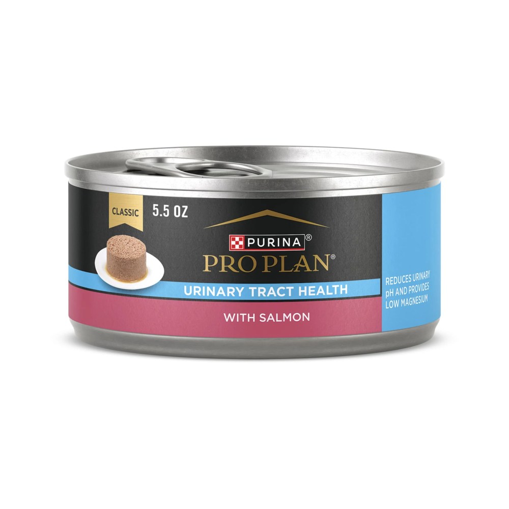 Purina Pro Plan Urinary Tract Health, Salmon, Wet Cat Food, 5.5 oz Cans, 24 Pack