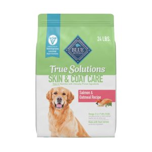 Blue Buffalo True Solutions Skin & Coat Adult Dry Dog Food,  Salmon,  Chicken Free,  24lb Bag