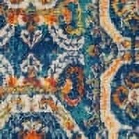 Nourison Allur Persian Blue Multicolor 5'3" x 7'3" Area Rug, (57) - Image 8