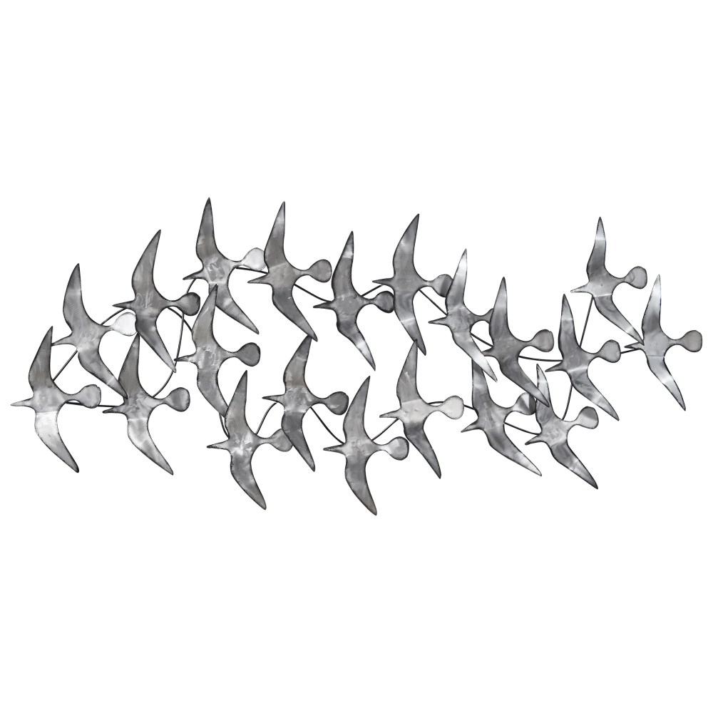 Empire Art Direct Flock Hand Painted Abstract Etched Metal Wall Sculpture, 52.0" x 22.8" x 2.8", Ready to Hang