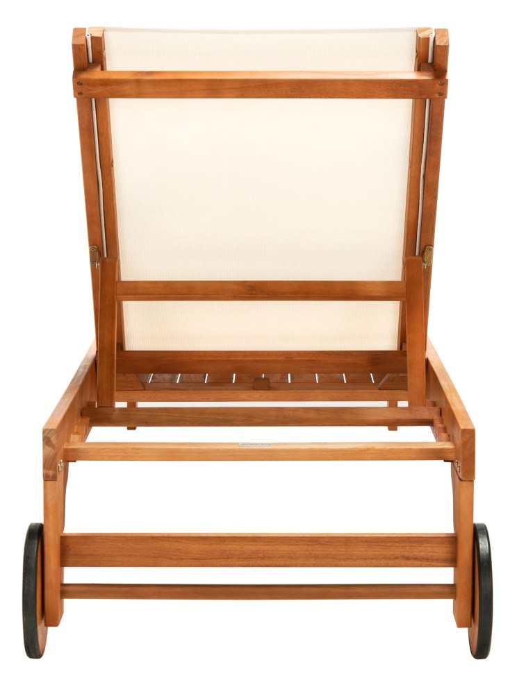 Safavieh Ralden Outdoor Patio Sunlounger - Natural/Beige - Image 4