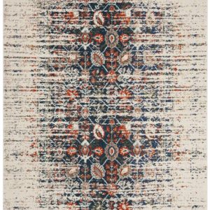 SAFAVIEH Monaco Annabelle Vintage Area Rug, Ivory/Blue, 5'1" x 7'7"