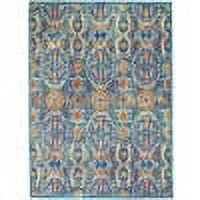 Nourison Allur Persian Blue Multicolor 5'3" x 7'3" Area Rug, (57) - Image 2