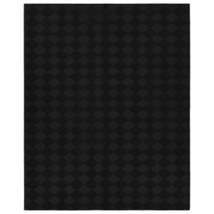 Garland Rug Diamond Polypropylene Black Square Indoor Area Rug, 12" x 12"
