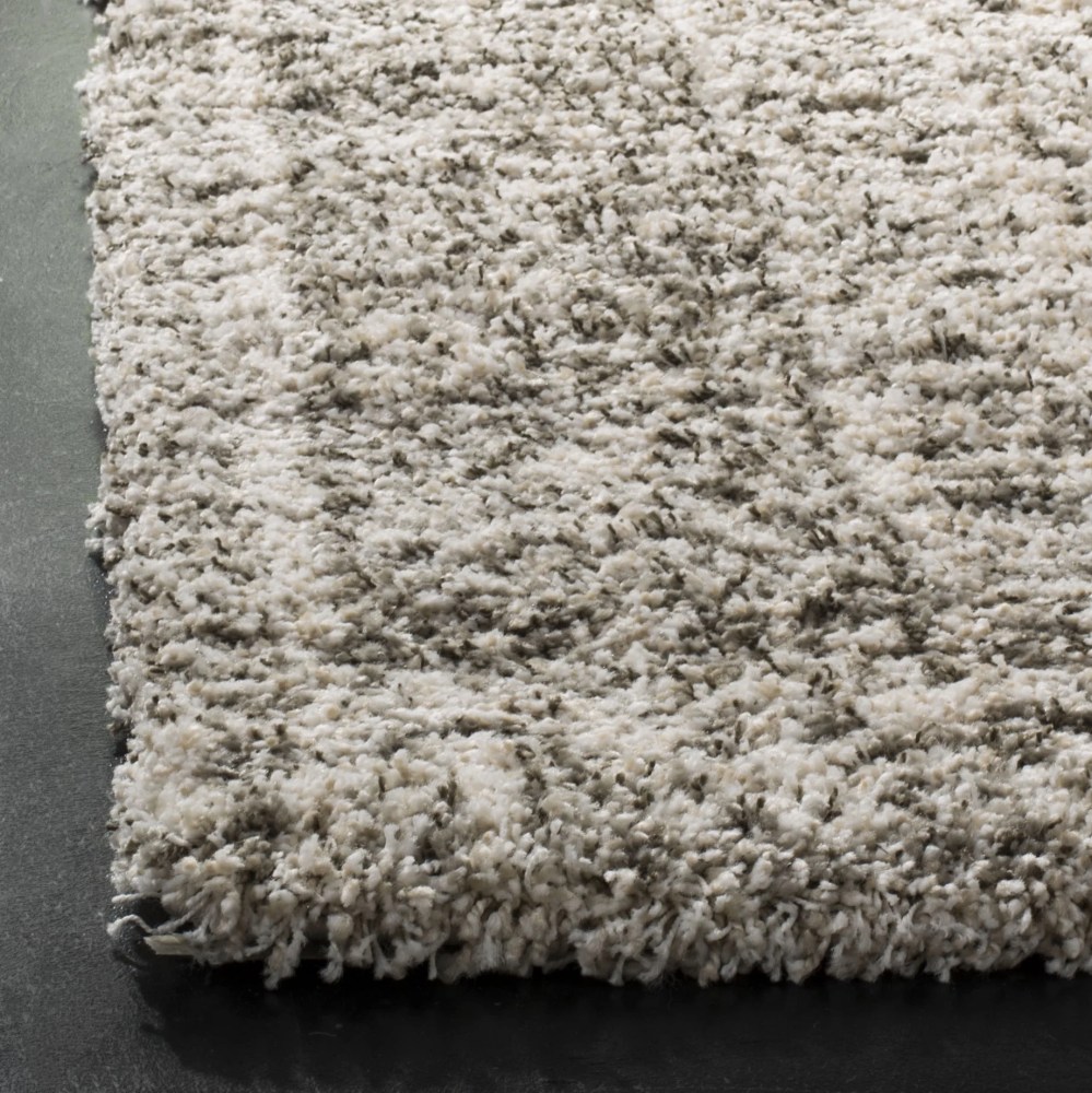 SAFAVIEH Hudson Raphael Geometric Shag Area Rug, Ivory/Grey, 5'1" x 7'6" - Image 4