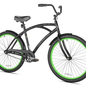 26" Kent La Jolla Cruiser Men's Bike, Adult Ages 13, Black/Green