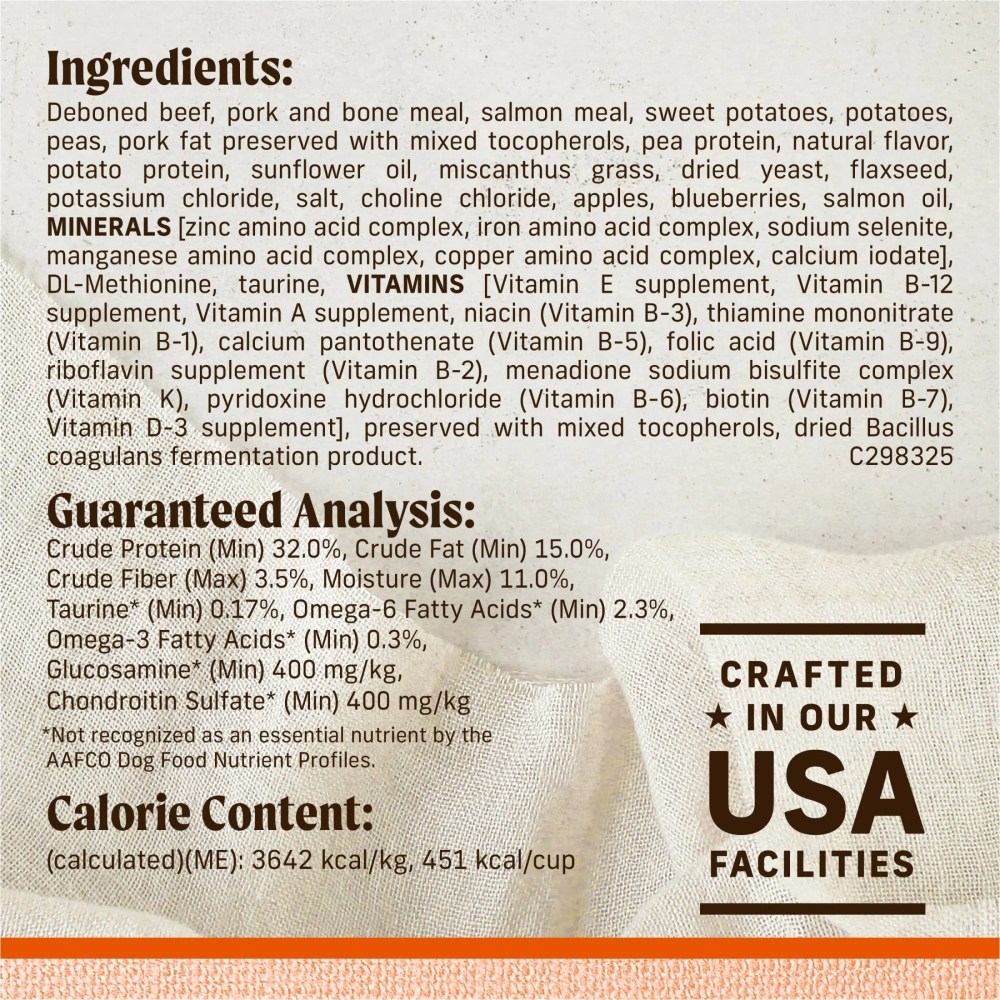 Merrick Lil' Plates Premium Grain Free Dry Dog Food For Small Dogs, Real Beef And Sweet Potato Kibble, 20.0 lb. Bag - Image 9