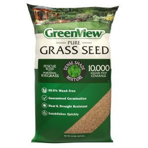GreenView Pure Grass Seed Dense Shade Mixture, 20 lb. Bag-Covers up to 10, 000 sq. ft.