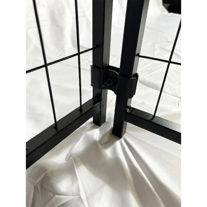 Garden Winds Custom Fit Replacement Canopy Top Cover Compatible with The PawHut USD02-0120131 8' x 4' x 6' Pet Dog Kennel Playpen - Upgraded Performance RipLock 350 Fabric - Slate Gray - Image 3
