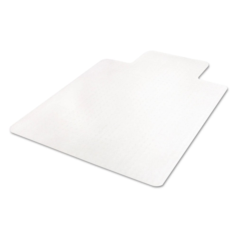 Deflecto EconoMat Occasional Use Chair Mat, Low Pile Carpet, Flat, 36 x 48, Lipped, Clear - Image 4