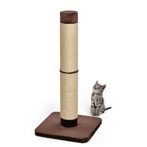 MidWest Homes for Pets Cat Scratching Post Forte 41inch Tall,  Brown and Tan,  Giant XXL Cat Post